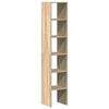 vidaXL bogreoler stabelbare 2 stk. 30x30x80 cm sonoma-eg