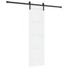 vidaXL Skyded&oslash;r 61 x 198,5 cm Konstrueret tr&aelig; Hvid og sort