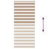 vidaXL zebragardin sandbrun 95x200 cm stofbredde 90,9 cm polyester