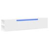 vidaXL væghængt tv-bord med LED-lys 180x31x39,5 cm hvid