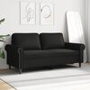 vidaXL 2-personers sofa 140 cm kunstl&aelig;der sort