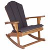 vidaXL Have Adirondack gyngestol Naturfarvet Massivt teaktr&aelig;