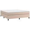 vidaXL Boxspring sengeramme 180x200 cm kunstl&aelig;der cappuccinofarvet