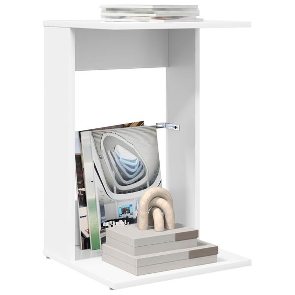 vidaXL Sidebord Hvid 40 x 38 x 62,5 cm Konstrueret tr&aelig;