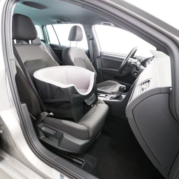 TRIXIE bils&aelig;de til hunde 45x39x42 cm sort og gr&aring;