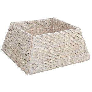 vidaXL Juletr&aelig;krave Firkantet Hvid 60 x 60 x 28 cm Vandhyacint