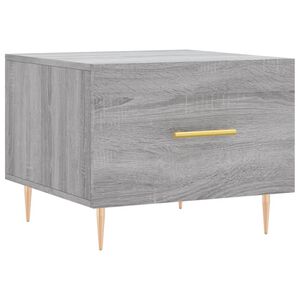 vidaXL sofabord 50x50x40 cm konstrueret tr&aelig; gr&aring; sonoma-eg