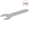 vidaXL Skiften&oslash;gle 12 pcs S&oslash;lv 13 mm Jern