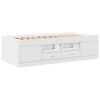 vidaXL daybed med skuffer uden madras 100x200 cm hvid
