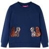 vidaXL Sweatshirt til b&oslash;rn str. 116 marinebl&aring;