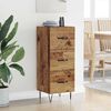 vidaXL Sideboard Gammelt tr&aelig; 34 x 34,5 x 90 cm Konstrueret tr&aelig;