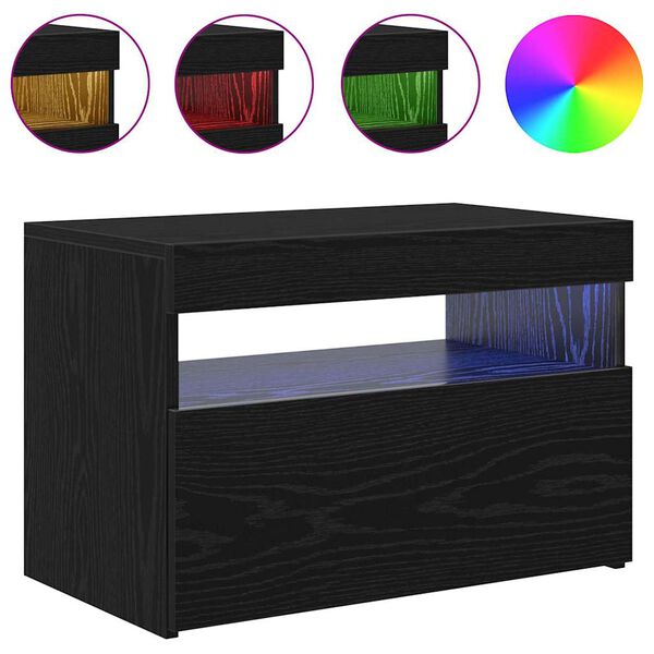 vidaXL TV-skab Sort eg 60 x 35 x 40 cm Konstrueret tr&aelig;