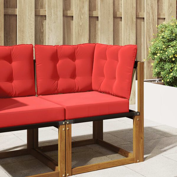 vidaXL Udend&oslash;rs Sofa Pude 3 pcs R&oslash;d Polyester