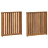 vidaXL Arml&aelig;net 2 pcs Brun 60 x 6 x 61 cm Konstrueret tr&aelig;