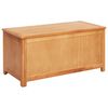 vidaXL Opbevaringskasse 90 x 45 x 45 cm Massivt Eg Tr&aelig;