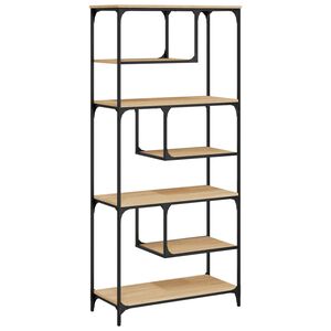 vidaXL bogreol 81x36x176 cm konstrueret tr&aelig; sonoma-eg