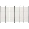 vidaXL 6-panels rumdeler 300 x 180 cm hvid