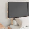 vidaXL Sengestel med Polstret Hovedgavl M&oslash;rkegr&aring; 120 x 200 cm
