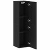 vidaXL V&aelig;g TV Skab 30,5 x 30 x 110 cm Sort eg Konstrueret tr&aelig;