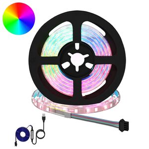 vidaXL LED Strip 2 stk. Sort og Gennemsigtig Kobber og plastik