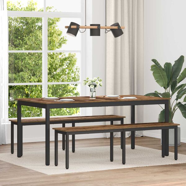 vidaXL b&aelig;nk Gammelt tr&aelig; 160 x 35 x 45 cm Konstrueret tr&aelig;