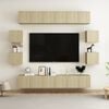vidaXL tv-skabss&aelig;t 10 dele konstrueret tr&aelig; sonoma-eg