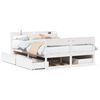 vidaXL sengeramme uden madras 120x200 cm massivt fyrretr&aelig; hvid