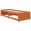 vidaXL daybed uden madras 90x190 cm massivt fyrretræ gyldenbrun