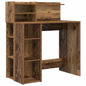 vidaXL Bord Gammelt tr&aelig; Konstrueret tr&aelig; 90 x 48 x 101,5 cm