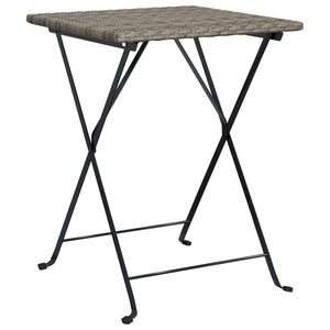 vidaXL foldbart bistrobord 55x54x71 cm polyrattan gr&aring;
