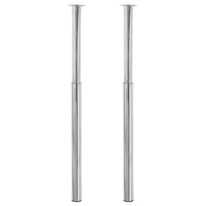 vidaXL teleskopiske bordben i krom 710 mm - 1100 mm