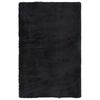 vidaXL shaggy gulvt&aelig;ppe NAVARRA 130x200 cm h&oslash;je luv polyester sort