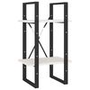 vidaXL bogreol 40x30x70 cm 2 hylder massivt fyrretr&aelig; hvid