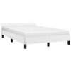 vidaXL Sengeramme med hovedgærde uden madras Hvid 120x200 cm