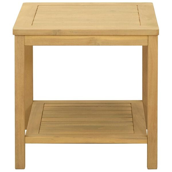 vidaXL Sidebord Olie Naturlig 45 x 45 x 45 cm Massivt Akacietr&aelig;