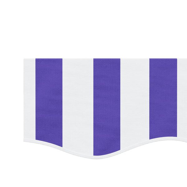 vidaXL volant til markisedug 6 m stribet bl&aring; og hvid