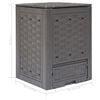 vidaXL kompostbeholder til haven 300 l 60 x 60 x 83 cm brun