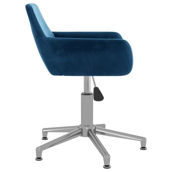 vidaXL drejelig spisebordsstol fl&oslash;jl bl&aring;