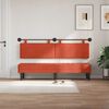 vidaXL H&aelig;ngende Hovedgavl R&oslash;d orange 170 x 55 x 5 cm Velourstof