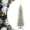 vidaXL Kunstigt juletr&aelig; Hvid 120 cm PVC og metal og plast