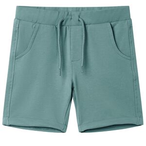 Shorts til b&oslash;rn str. 140 med sn&oslash;re petroleumsbl&aring;