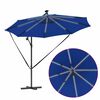 vidaXL Parasol Azurblå 294 x 294 x 248 cm Polyester og Aluminium