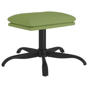 vidaXL fodskammel 60x60x36 cm fl&oslash;jl lysegr&oslash;n