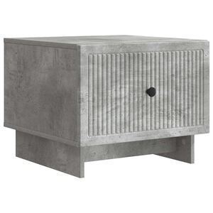 vidaXL Sofabord med skuffe Betongr&aring; 49 x 50 x 40 cm Konstrueret tr&aelig;
