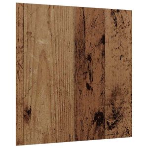 vidaXL Dekor Panels 50 stk. Gammelt tr&aelig; 30 x 30 x 0,27 cm
