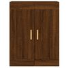 vidaXL vægskabe 2 stk. konstrueret træ brun egetræsfarve