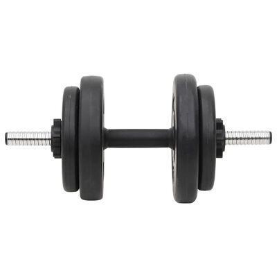 vidaXL vægtstang og håndvægt med skiver 90 kg