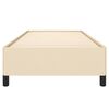 vidaXL Sengeramme uden madras Creme 100x200 cm Stof