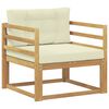 vidaXL Udend&oslash;rs Mellem Sofa Polyester Hvid