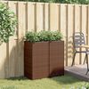 vidaXL plantekasser 2 stk. 40x40x80 cm polyrattan brun